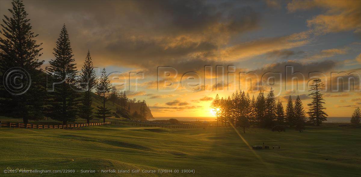 Peter Bellingham Photography Sunrise - Norfolk Island Golf Course T(PBH4 00 19004)